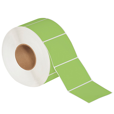 4 x 3" Green Direct Thermal Labels